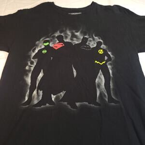 DC Justice League Short Sleeve Graphic Crew Neck T Shirt Mens Size M Black